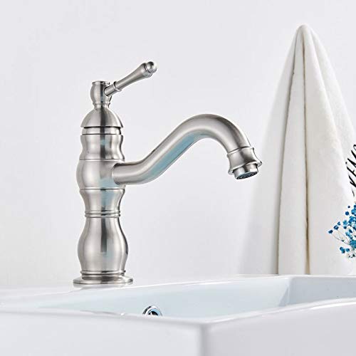 Mitigeur de salle de bain laiton mural rotatif eau chaude et froide
