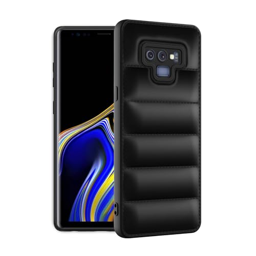 Image of Plus Puffer Case Camera Protection Soft Back Cover for Samsung Galaxy Note 9 - Black