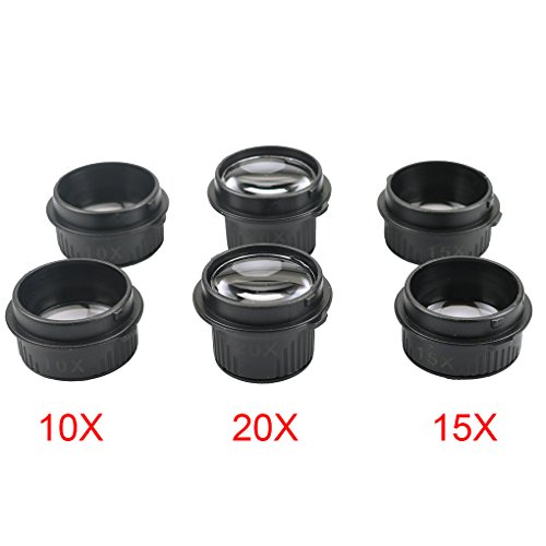 Jóias Lupas 10X 15X 20X 25X Eye Magnifier Lupa Olho de Reparação do Relógio Magnifier Vidros Com 2 l