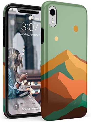 Casely iPhone XR Case | Endless Peaks | Colorblock Mountain Case