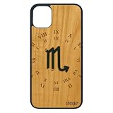 utaupia - Cover per Apple iPhone 11 Pro, in legno, silicone, motivo: scorpione, oroscopio e stelle 4G dello zodiaco, 64 GB, colore: Blu