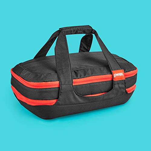 Pyrex Portables Glass Food Bakeware and Storage Containers (9-Piece Set, Insulated Carrier, BPA Free Lids) - Thumbnail 4