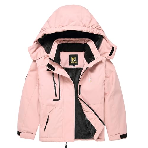 Image of Keevoom Boys Girls Winter Coat Ski Jacket Windproof Waterproof Kids Snowboard Warm Fleece Snow Coats