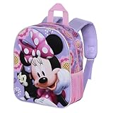 Disney Minnie Mouse Cat-Zainetto 3D Elite, Lilla, 25 x 30 cm, Capacità 7 L