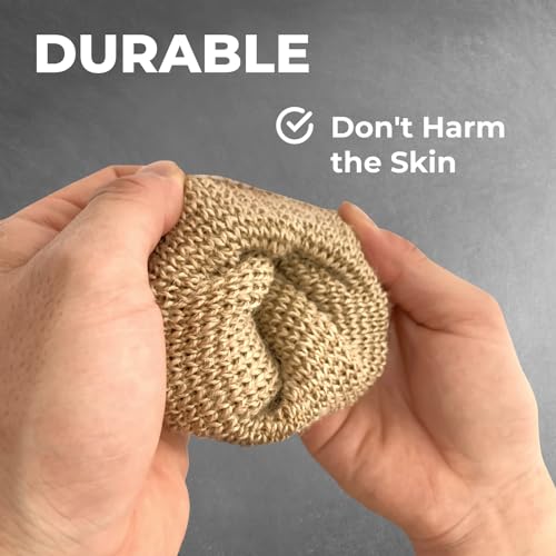 Guard&Marine Natural Jute Shower And Bath Gloves Washcloth For Body Cleansing And Exfoliation thumb #2