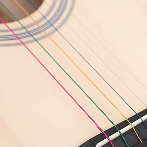 Sunydog Guitare Folk Folk Cutaway à 6 Cordes pour Adultes de 38 » pour les Étudiants Débutants (Bleu) - Les Beatles, Paul McCartney, John Lennon, RIngo Starr, George Harrison Sunydog Guitare Folk Folk Cutaway à 6 Cordes pour Adultes de 38 '' pour les Étudiants Débutants (Bleu) – Image 6