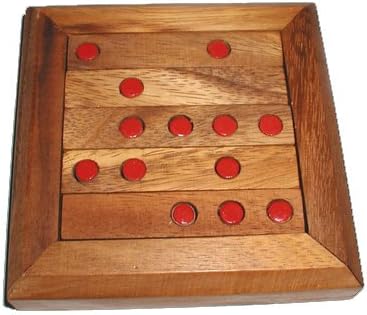 Peg Golf - Can You Sink All 13 pegs? Wood Brain Teaser Puzzle