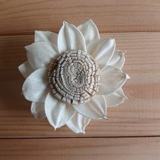 15 Sunflower No.2 Artificial Sola Wood Flower Diffuser Flowers 5 cm Dia. for Decorate Craft
