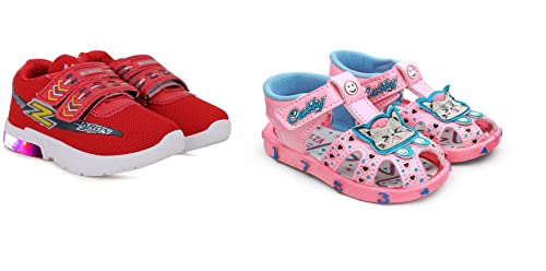LEVOT Combo of LED Light Kids Shoes and Chu Chu Sound Musical Sandal for Baby Boys & Baby Girls (B0968K36V3) Amazon Price History, Amazon Price Tracker