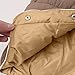 Girls Puffer Vest Kids Snap Down Padded Gilet Winter Quilted Jackets Solid Color Warm Fashion Outwear with Pockets Khaki 2 Years