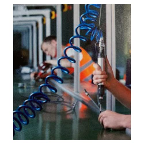 Dp Dynamic Power 25 Feet Polyurethane Recoil Air Hose With 1/4" Mnpt Swivel Ends And Bend Restrictor Fittings (120 Psi) #TOP1