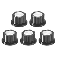 Great replacement for guitar amps and pedals. Widely use for guitar effect pedal knobs, amplifier control knobs, guitar parts accessories, and for controlling the effect of a variety of functions, such as level, speed, voice, etc. Material: plastic; ...