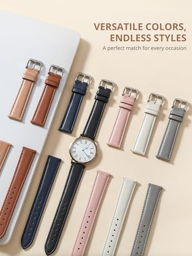 EACHE Top Grain Leather Watch Bands for women Leather Watch Straps For ladies Sweatproof 12mm 14mm 16mm 18mm 20mm - Image 5