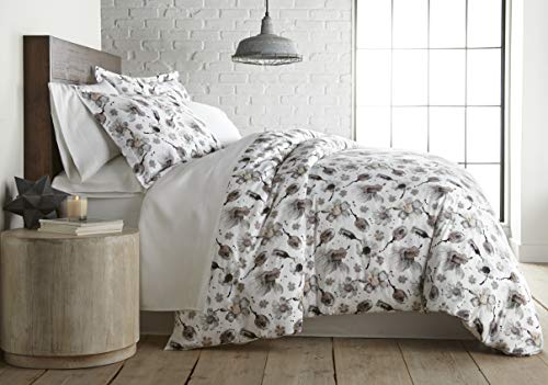 Southshore Fine Living, Inc. Grand Symphony Collection - 300 Tc 100% Cotton Duvet Cover Set 3-Piece, Grey-Blush, King / California King #TOP19
