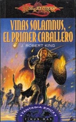 Portada de la novela de fantasía de la Dragonlance Vinas Solamnus, el primer caballero