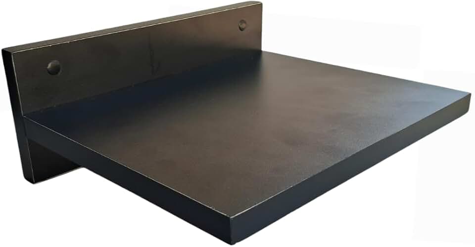 Suporte De Parede Para Modem Roteador Em MDF De Fácil Fixação Design Moderno Resistente (PRETO)