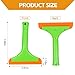 Wuyaoyao 2PCS Silicone Squeegee, Small Squeegee for Car, Automotive Mini Window Squeegees, Shower Squeegees, Water Wiper Cleaning Tool for Car Windshield, Window, Mirror, Glass Door (Green)
