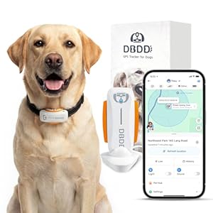 DBDD Smart GPS Dog Collar Tracker w...
