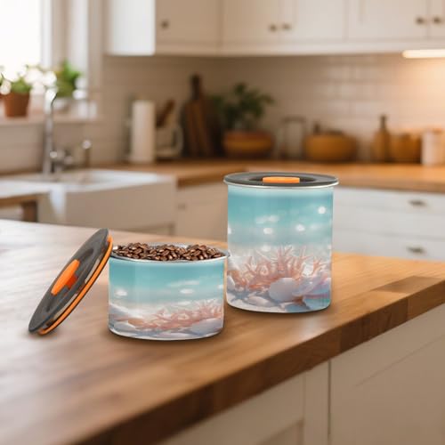 Envase de café hermético de acero inoxidable 17oz miniatura 6