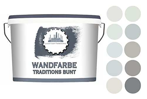 Lausitzer Farbwerke Wandfarbe Grau hohe Deckkraft - Innenfarbe mit...