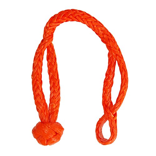 Image of UHMWPE 7 /16 inch Soft Shackle Heavy Duty for 4 Off-Road ATV UTV Winch Ropes-Orange Color