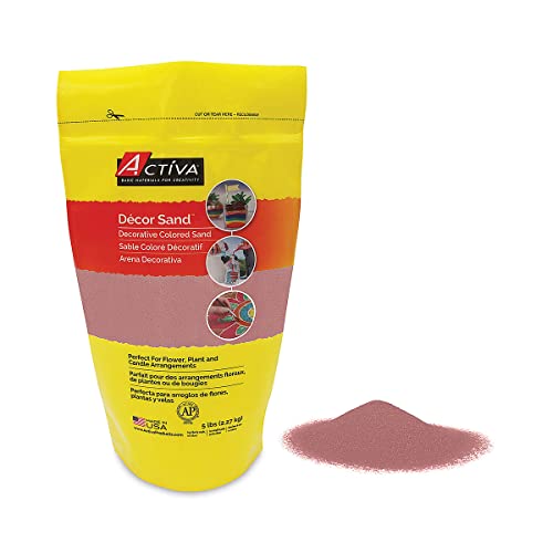 Activa Harvest Decorative Colored Sand in Resealable Bag, 5lb (2.27kg) | Fine Grain & Fade-Proof Sand For Arts & Crafts