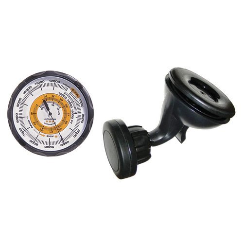 Sun Company AltiPort - Detachable Windshield and Dashboard Altimeter and Barometer | Altimeter