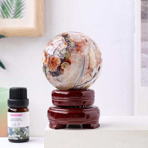 Esfera de geoda coleccionable tallada con patrón de dragón premium 2