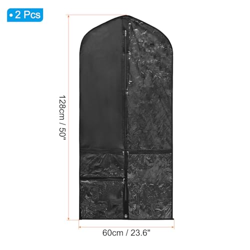 Home and Garden Parts Garment Bags for Dance Costumes 2pcs 43x24 Inch Hanging Garment Bag Black #CN/251024/165522