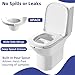 BeHerk Urine Hats for Toilets, Specimen Collection Pan, 27oz/800cc Universal Toilet Hats to Catch Urine, Pee Urinal Sample Cup Containers for Women and Elderly, Pack of 6