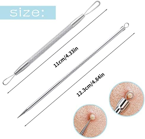 144 Pcs Pimple Patches with 2 Pcs Acne Needle, Acne Patch Spot Hydrocolloid Patches Spot Stickers Invisible Spot Dots for Face Nose Forehead