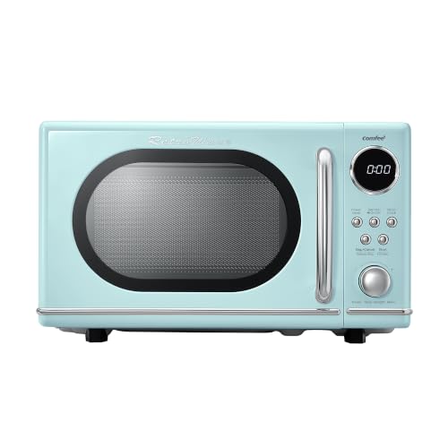 COMFEE' Retro Countertop Microwave Oven, 0.7 Cu.Ft., 700W, Green