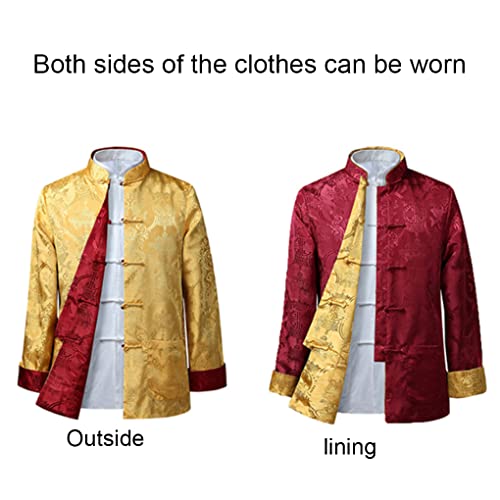 Kung Fu Jacket Both Sides Wear Clothing Men Embroidery Tang Suit Men Chinese Hanfu Coat Traditional Chinese Clothing2