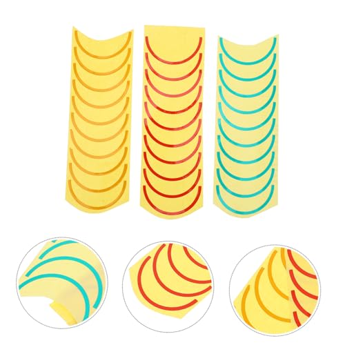 JECOMPRIS Manometer Aufkleber 3 Bögen Wasserfest Verschleißfest Bogenförmige Druckmessgerät Etiketten Für Mechanische Instrumente Klare Anzeige Einfach Zu Montieren