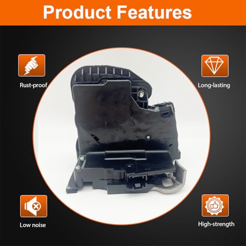 Image of Door Lock Actuator Compatible with 2015-2019 CTS XTS Silverado 1500 Sierra 1500 Suburban Yukon Select Models Rear Right Passenger Side