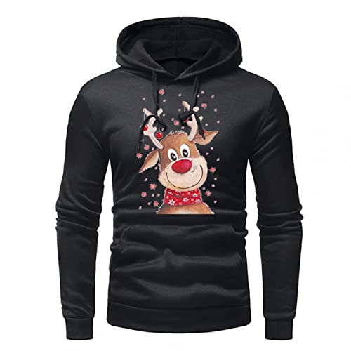 Mens Hoodies, Men's Pocket Drawstring Printed Long Sleeve Hooded Sports Top Fashion Sweatshirts And Hoodies Blouses #TOP2
