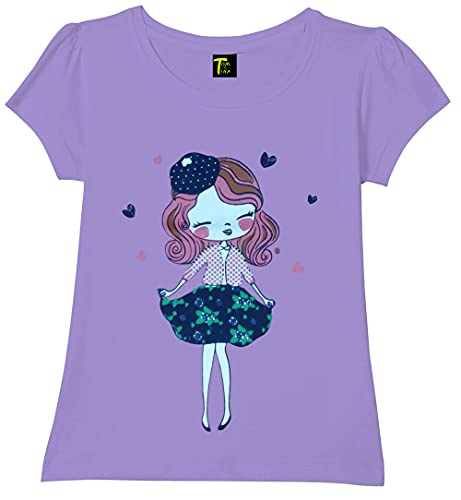 Image of Tom & Tina Regular Fit Girls T-Shirts - Pack of 5, Multi-Colored (Tshrt-0173)