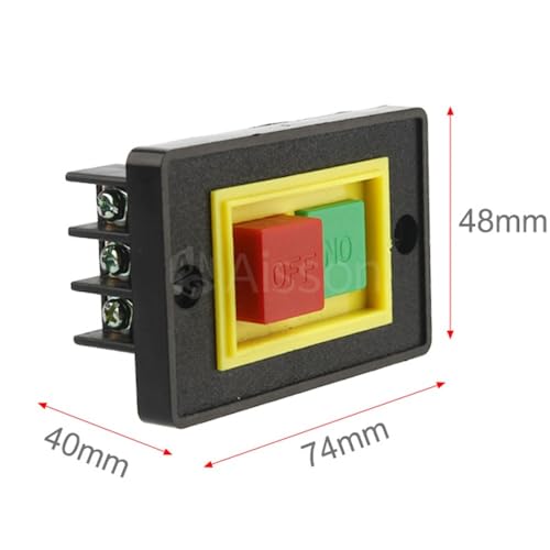 Interrupteur démarrage bouton d'arrêt AC 380 V table scie