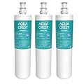AQUA CREST 3US-PF01 Under Sink Water Filter, NSF/ANSI 42 Certified Replacement for Advanced Filtrete 3US-PF01, 3US-MAX-F01H, Delta RP78702, Manitowoc K-00337, K-00338, HF20 HF25 HF27, 3 Pack, AQU-WF00