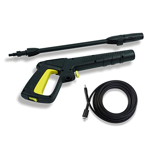Aim Tools Pistola de Gatillo de Conexión Rápida para Limpiadoras a Presión Bosch con Boquilla de pulverización y 5m Manguera de Lavado con Accesorios de Conexión Rápida
