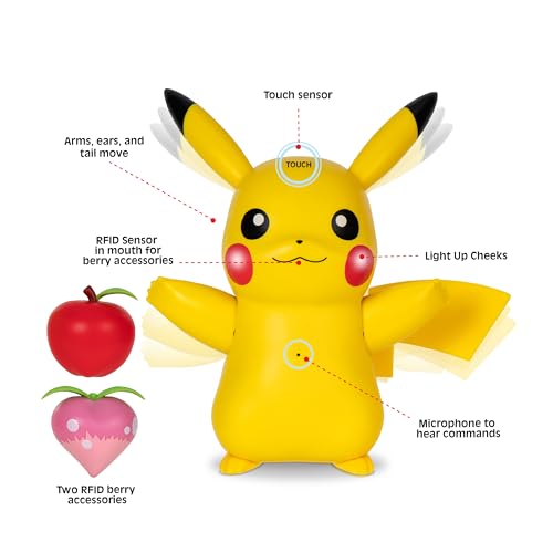 Pokemon PKW3330 Pokémon Train And Play Deluxe Pikachu - 4.5-Inch Pikachu Figure With Lights, Sounds, And Moving Limbs Plus Interactive Accessories thumb #1