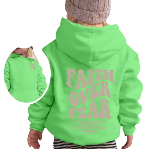 Sweat à capuche fille vert clair en coton taille 4-5 ans avec poche - 2