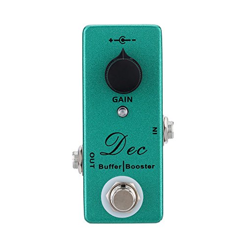 Dec Buffer Booster Electric Guitar Effect Pedal m-i-n-i Single Effect with Clean Boost True Bypass