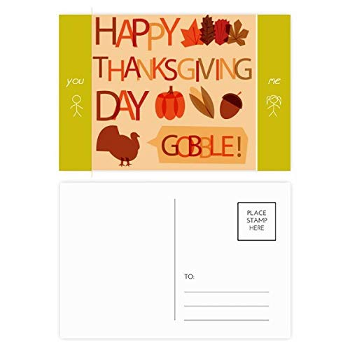 Jeu de cartes postales Thanksgiving pour écrire des vœux chaleureux de récolte