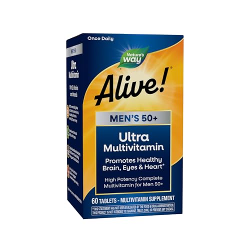 Nature's Way Alive! Once Daily Men's 50+ Multivitamin, Ultra Potency,