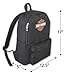 Harley-Davidson Bar & Shield Graphic Backpack w/Adjustable Straps - Black/Orange