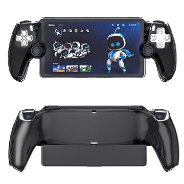 HEATFUN PS Portal Protective Case, Hard Cover Case for PlayStation Portal Remote Player, Shockproof Protective Cover Case - Black