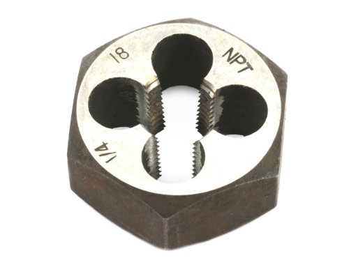 Forney 21143 Pipe Die Industrial Pro Hex Re-Threading Carbon Steel, Right Hand, 1/4-Inch-by-18 NPT
