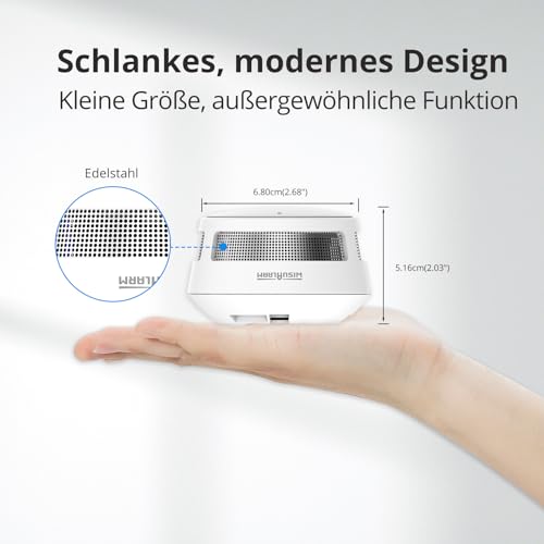 Foto von Rauchmelder, Rauchmelder 10 Jahre Batterie, Feuermelder mit Stummschaltfunktion aus der Ferne, Feuermelder 10 Jahre Batterie Testsieger, Große Test/Stummschalttaste, TUV-Zertifiziert EN14604