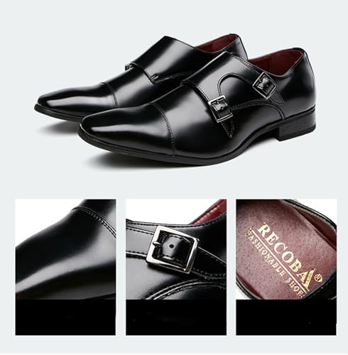 Men's Classic Business Leather Buckle Oxford Shoes Casual and Comfortable Leather Non Slip Office Formal Leather Shoes3